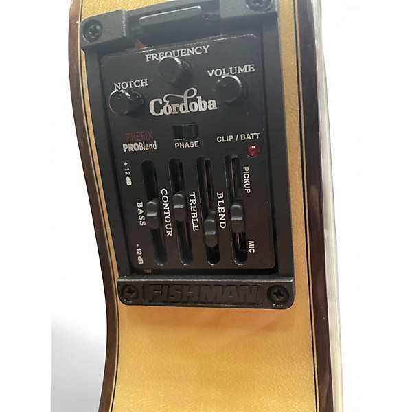 Used Cordoba 55FCE Thinbody Flamenco Natural Classical Acoustic Electric Guitar