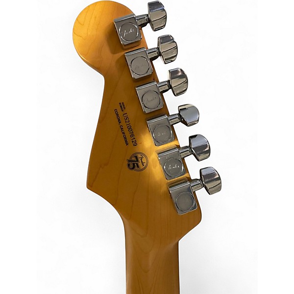 Used Fender American Professional II Stratocaster 75th Anniversary Miami Blue Solid Body Electric Guitar