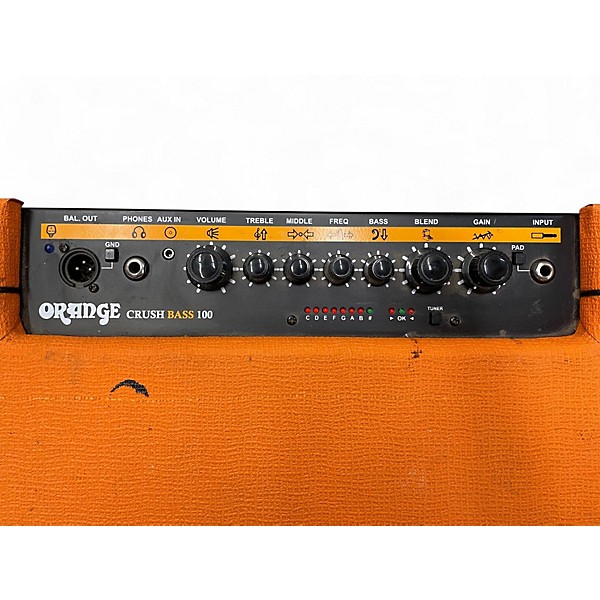 Used Orange Amplifiers CR100BXT Crush 100W 1x15 Bass Combo Amp