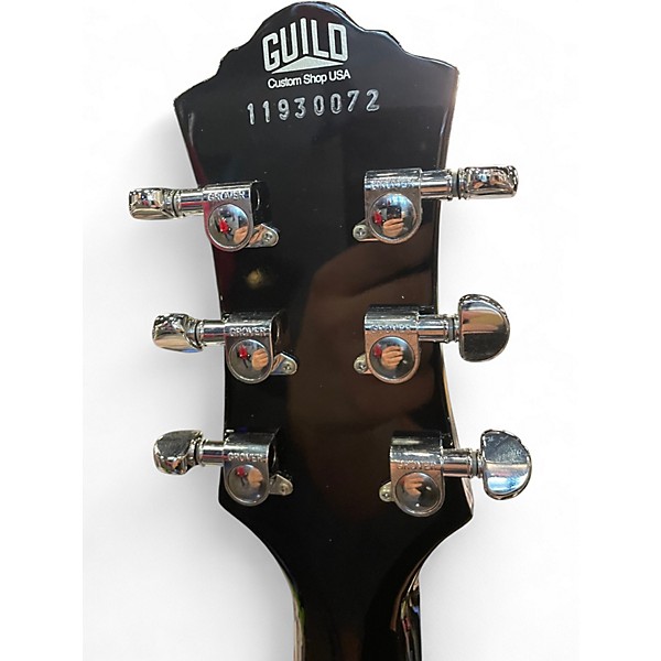 Used Guild Custom Shop USA Peregrine Gloss Black Acoustic Electric Guitar