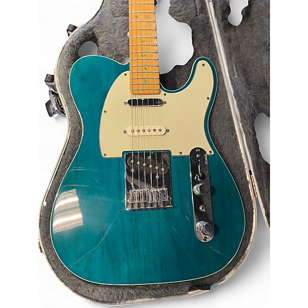 Used 1998 Fender American Deluxe Nashville Telecaster Trans Teal Solid Body Electric Guitar