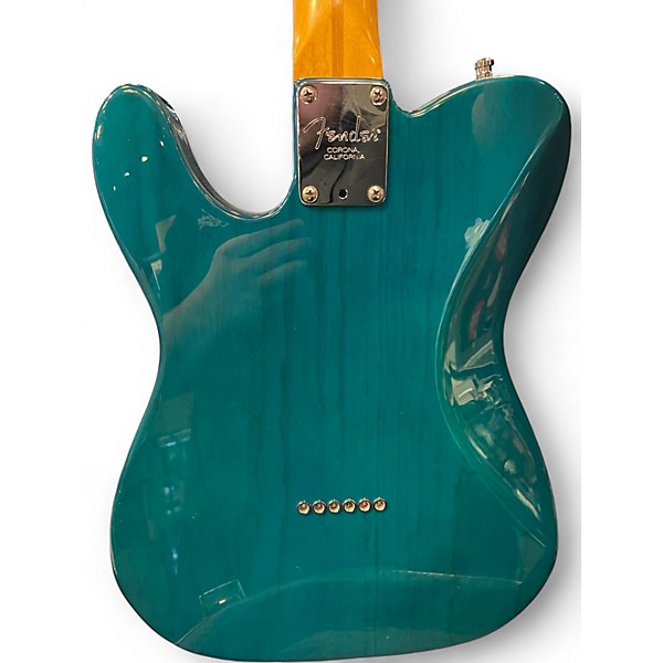 Used 1998 Fender American Deluxe Nashville Telecaster Trans Teal Solid Body Electric Guitar