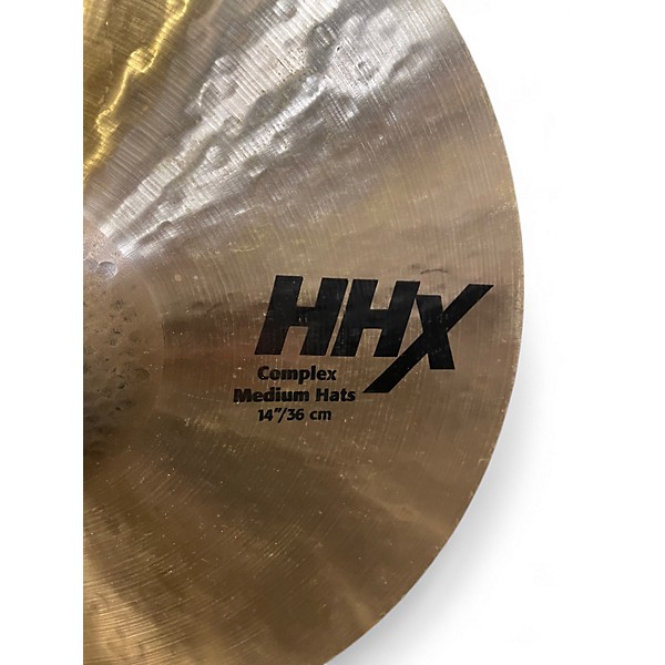 Used SABIAN 14in HHX COMPLEX MEDIUM HATS Cymbal