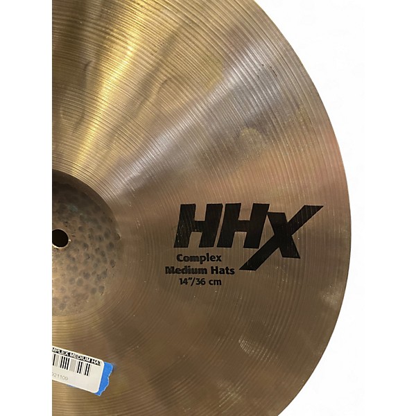 Used SABIAN 14in HHX COMPLEX MEDIUM HATS Cymbal
