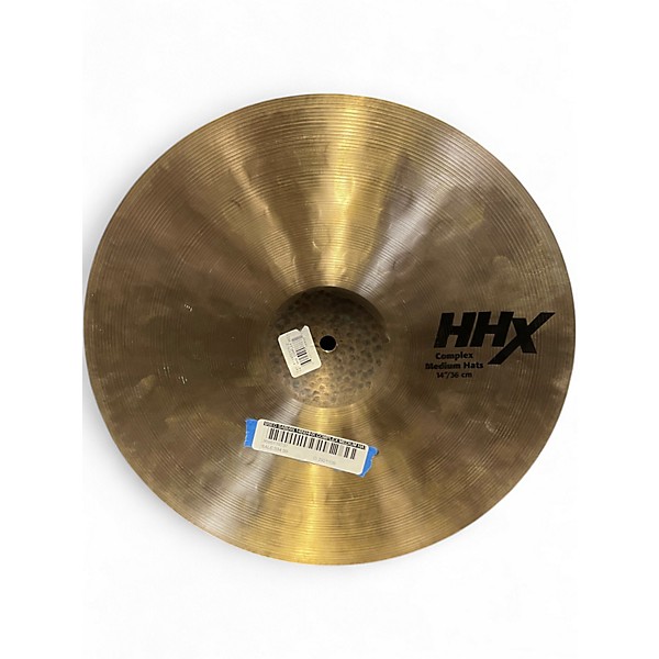 Used SABIAN 14in HHX COMPLEX MEDIUM HATS Cymbal