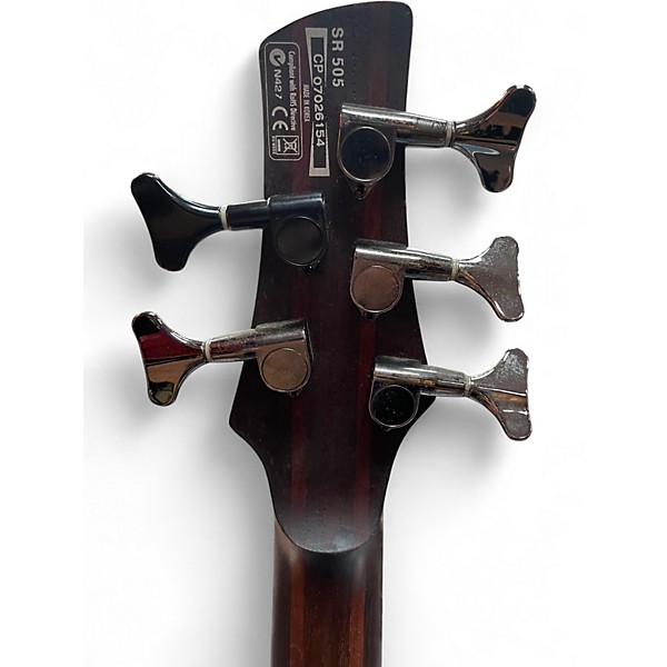 Used Ibanez SR505 5 String Mahogany Electric Bass Guitar