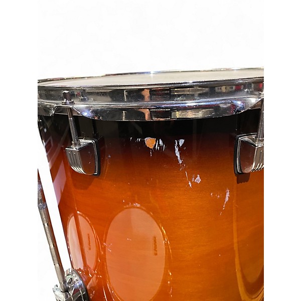 Used Ludwig 5 Piece EVOLUTION MAPLE 2 Color Sunburst Drum Kit