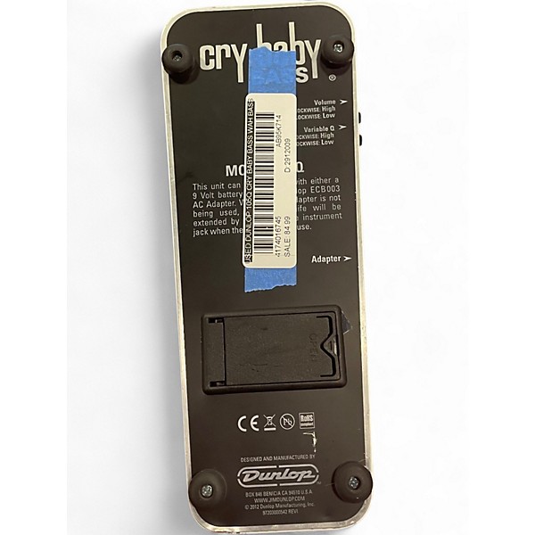 Used Dunlop 105Q Cry Baby Bass Wah Bass Effect Pedal