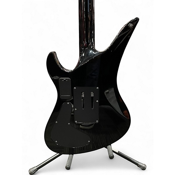 Used Schecter Guitar Research Synyster Gates Signature Custom S Black with Silver Pinstripes Solid Body Electric Guitar
