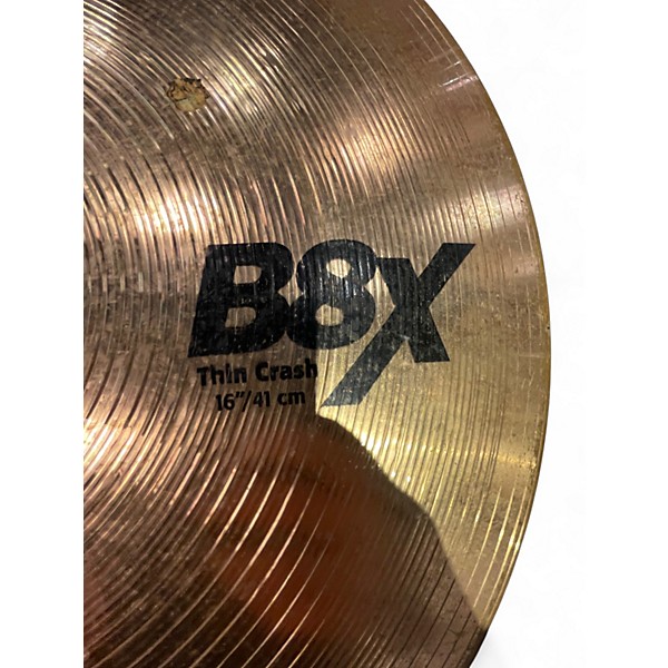 Used SABIAN 16in B8X Thin Crash Cymbal
