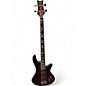Used Schecter Guitar Research Stiletto Extreme 4 String Black Cherry Electric Bass Guitar thumbnail