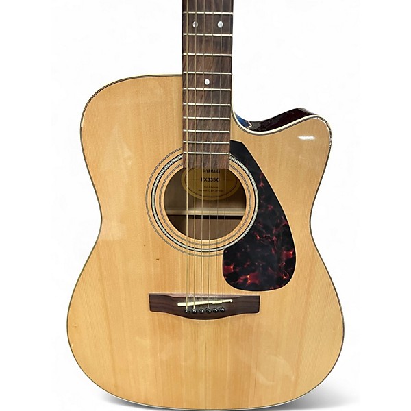 Used Yamaha FX335C Natural Acoustic Electric Guitar