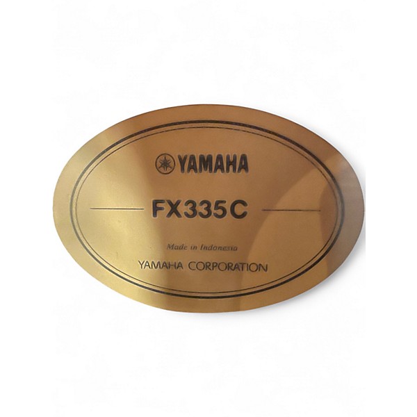 Used Yamaha FX335C Natural Acoustic Electric Guitar