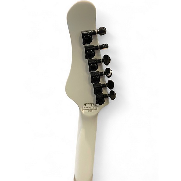 Used Schecter Guitar Research ULTRA WHITE Solid Body Electric Guitar