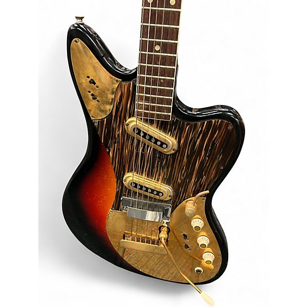 Vintage 1960s Framus STRATO-DELUXE 2 Color Sunburst Solid Body Electric Guitar