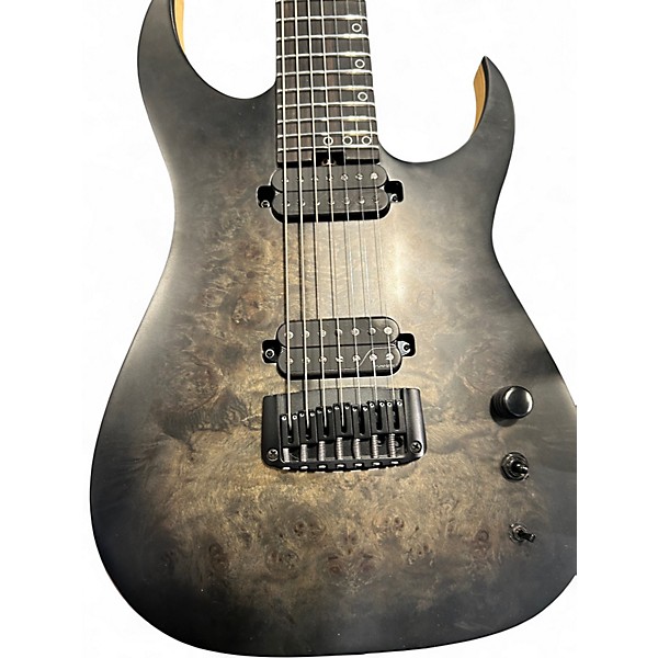 Used Schecter Guitar Research km7 mkiii artist Trans Charcoal Solid Body Electric Guitar