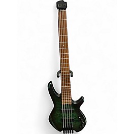 Used Cort Space 5 Star Dust Green Electric Bass Guitar