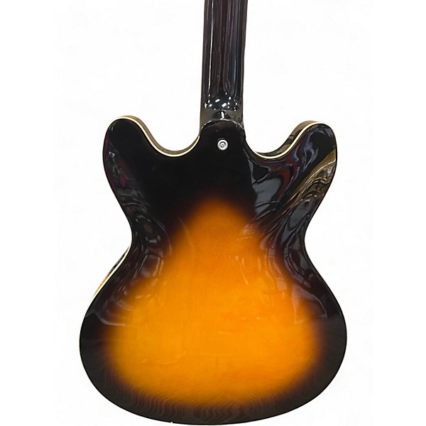 Used Washburn HB30 Tobacco Sunburst Hollow Body Electric Guitar