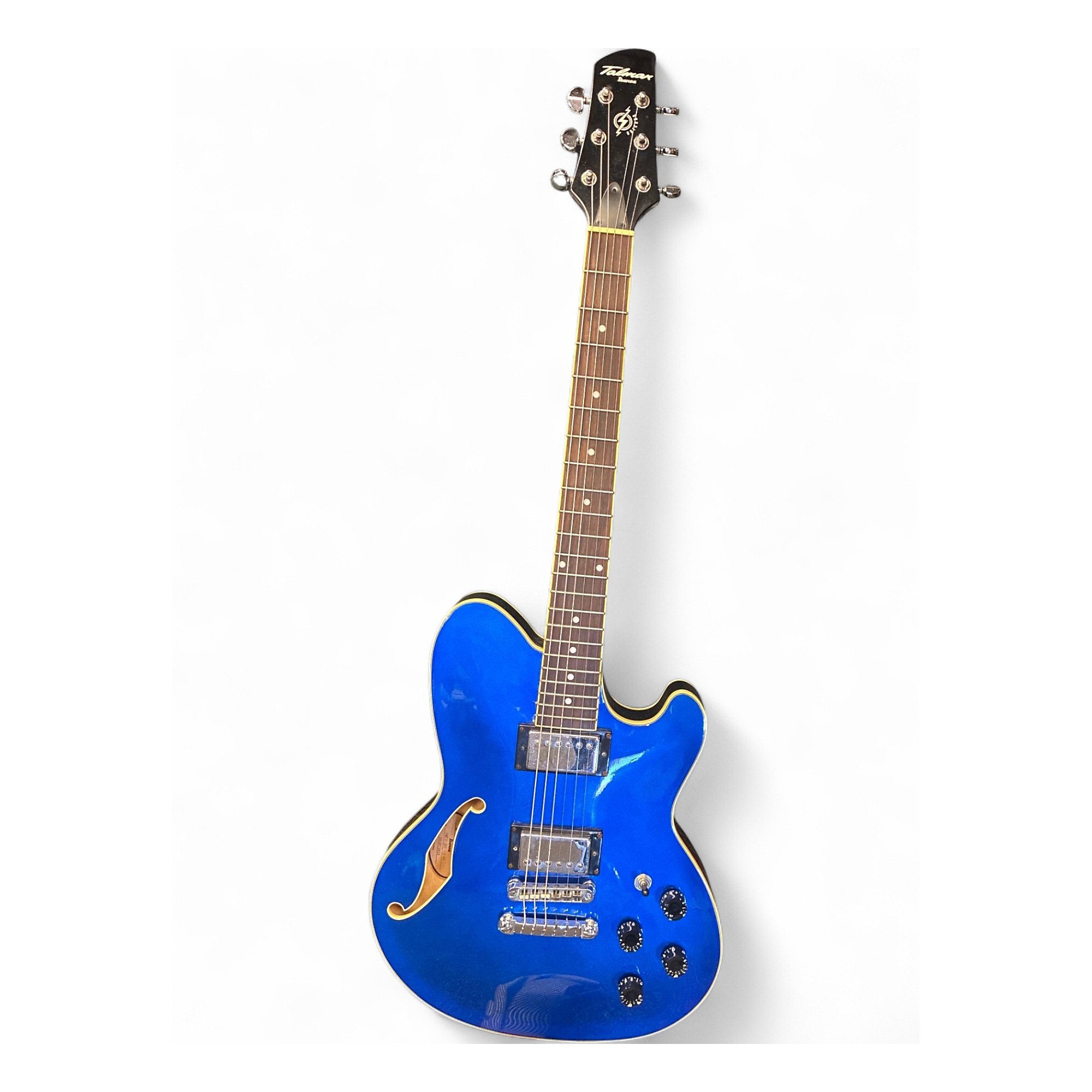 Used Ibanez TALMAN TXD71 Blue Hollow Body Electric Guitar Blue