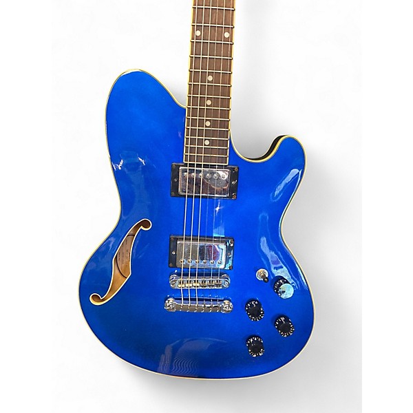 Used Ibanez TALMAN TXD71 Blue Hollow Body Electric Guitar