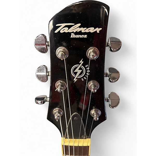 Used Ibanez TALMAN TXD71 Blue Hollow Body Electric Guitar