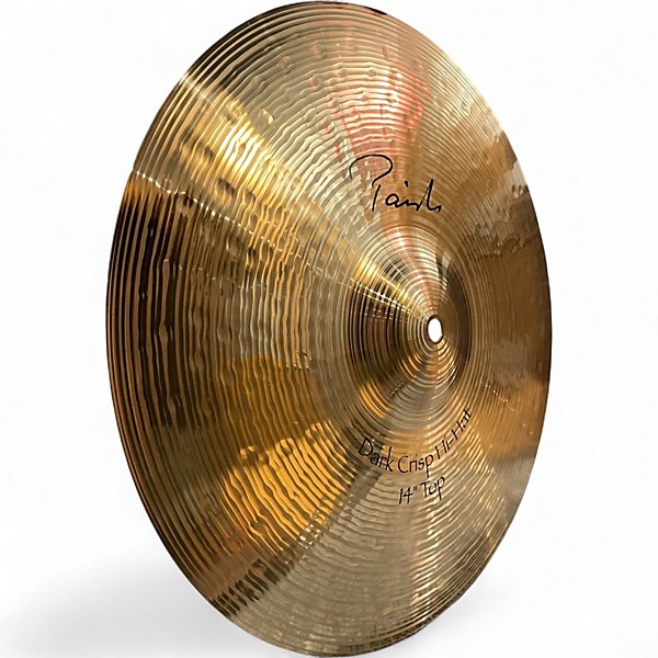 Used Paiste 14in Signature Dark Crisp Hi Hat Pair Cymbal