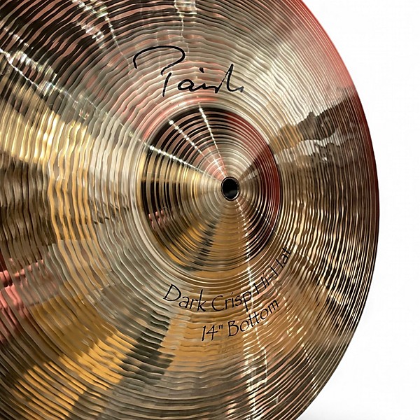 Used Paiste 14in Signature Dark Crisp Hi Hat Pair Cymbal