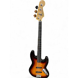 Used 2008 Squier AFFINITY JAZZ BASS FRETLESS 3 Color Sunburst Electric Bass Guitar