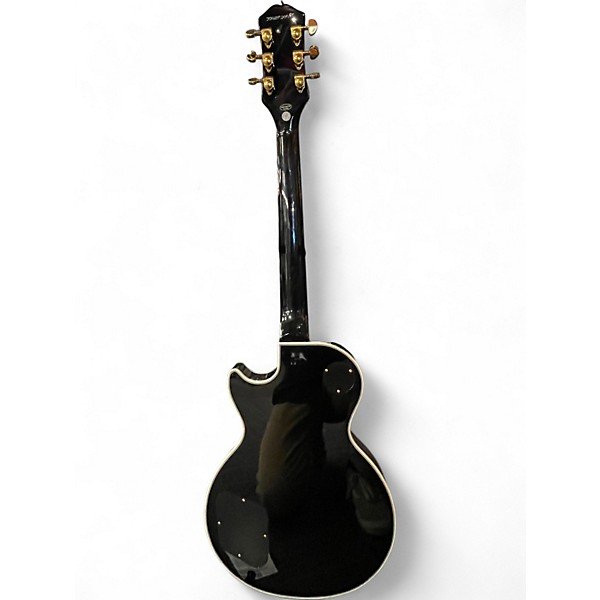 Used 2022 Epiphone Les Paul Custom Black Solid Body Electric Guitar