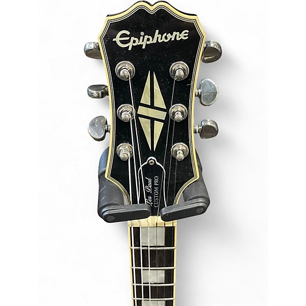 Used Epiphone Les Paul Custom Pro Silverburst Solid Body Electric Guitar