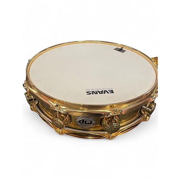 Used DW 14X4.5 Collector's Series Snare POLISHED BRASS Drum