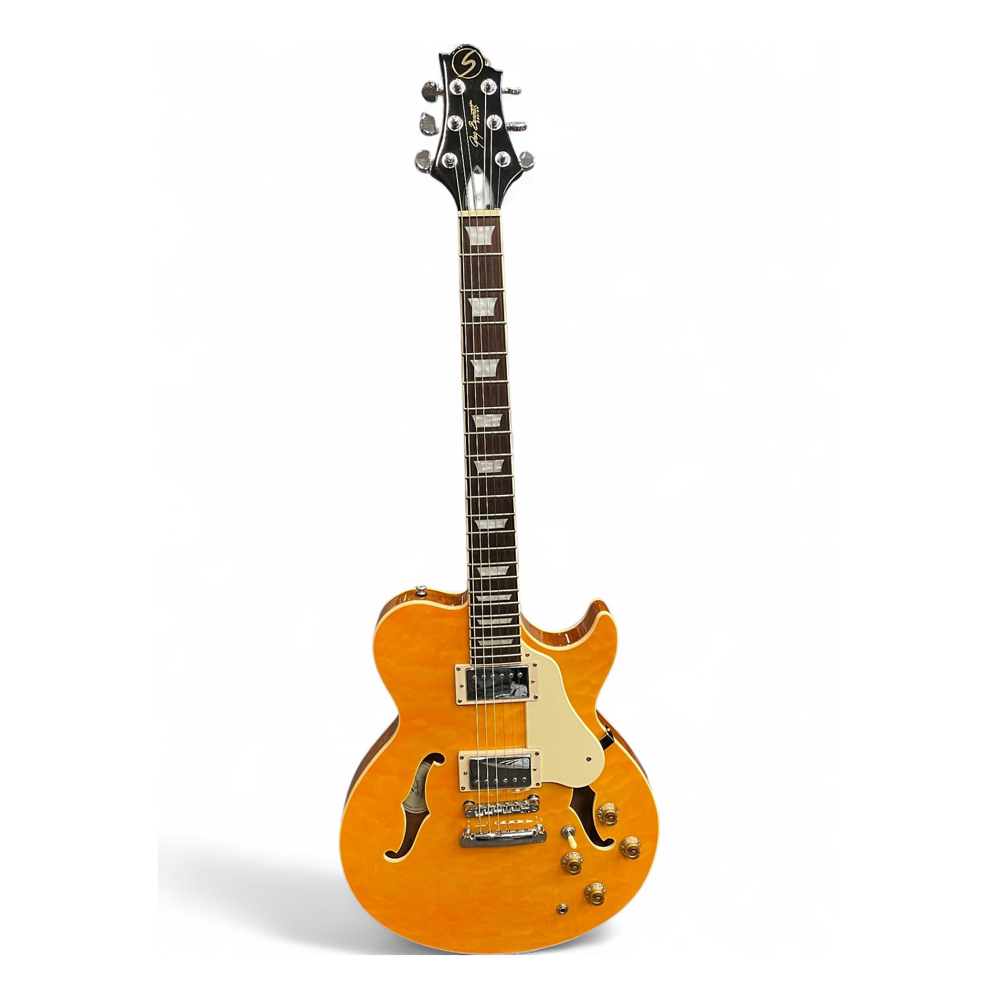 Used Greg Bennett Design by Samick Royale RL-3 Trans Amber Hollow