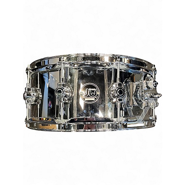 Used DW 6.5X14 Performance Series Steel Snare Chrome Drum