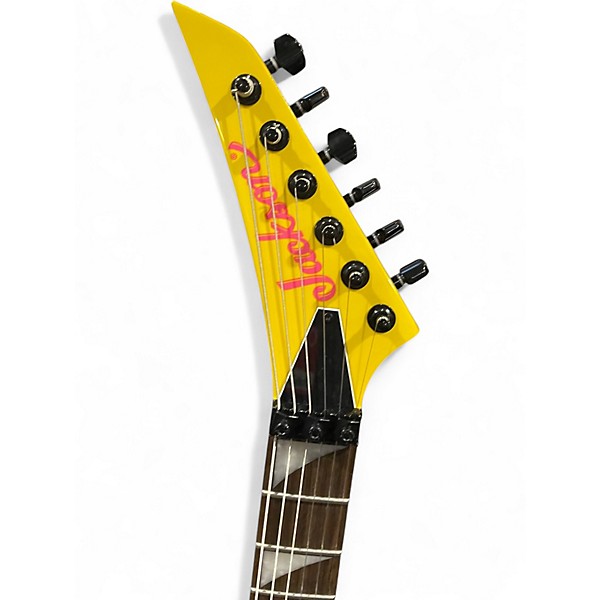 Used Jackson X SERIES DINKY DK3XR CAUTION YELLOW Solid Body Electric Guitar