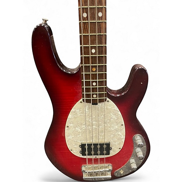 Used OLP Stingray Crimson Red Burst Electric Bass Guitar