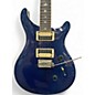 Used PRS SE Custom 24 Trans Blue Solid Body Electric Guitar