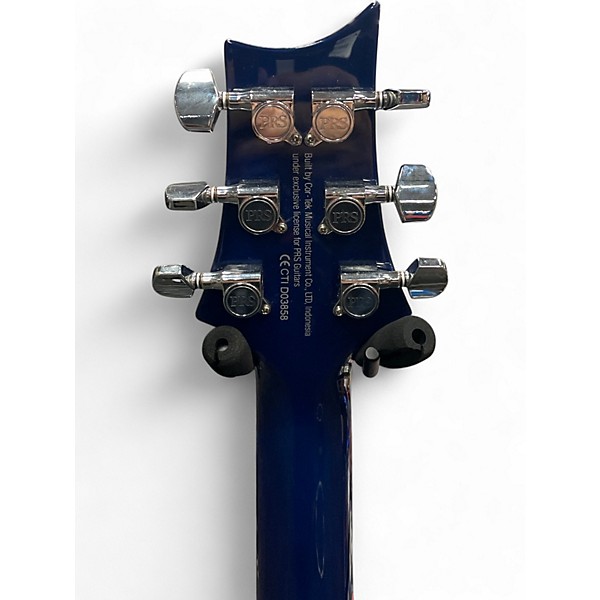 Used PRS SE Custom 24 Trans Blue Solid Body Electric Guitar