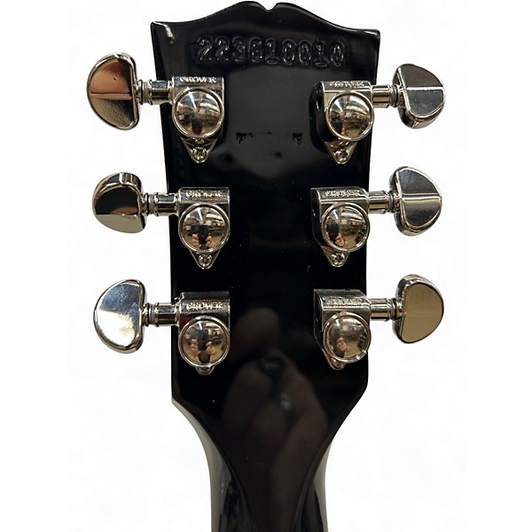 Used Gibson Les Paul Classic Black and White Solid Body Electric Guitar