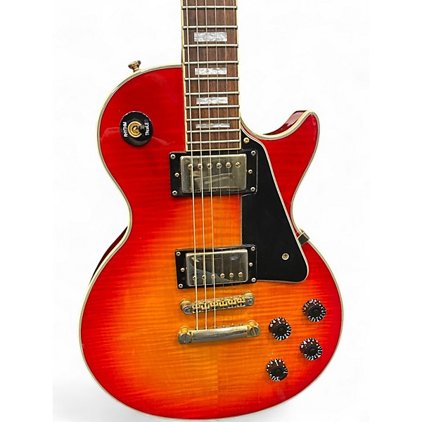 Used Epiphone Les Paul Custom Cherry Sunburst Solid Body Electric Guitar