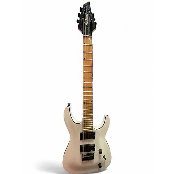 Used Jackson SLATHXMG3-6 White Solid Body Electric Guitar