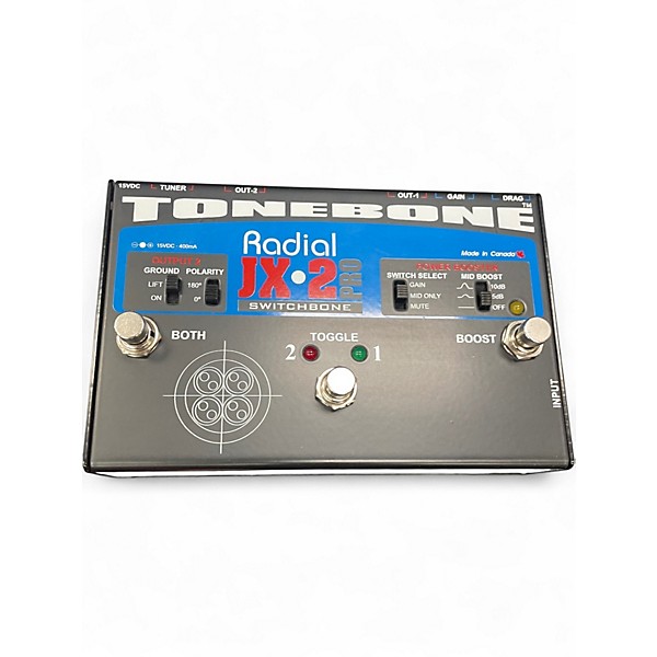 Used Radial Engineering JX2 Switchbone Class A ABY With Boost Pedal