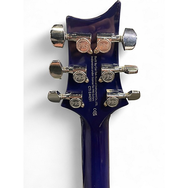 Used PRS SE Standard 24 Trans Blue Solid Body Electric Guitar