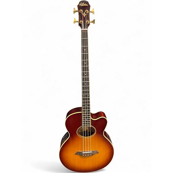 Used Aria FEB-02 Sandburst Acoustic Bass Guitar