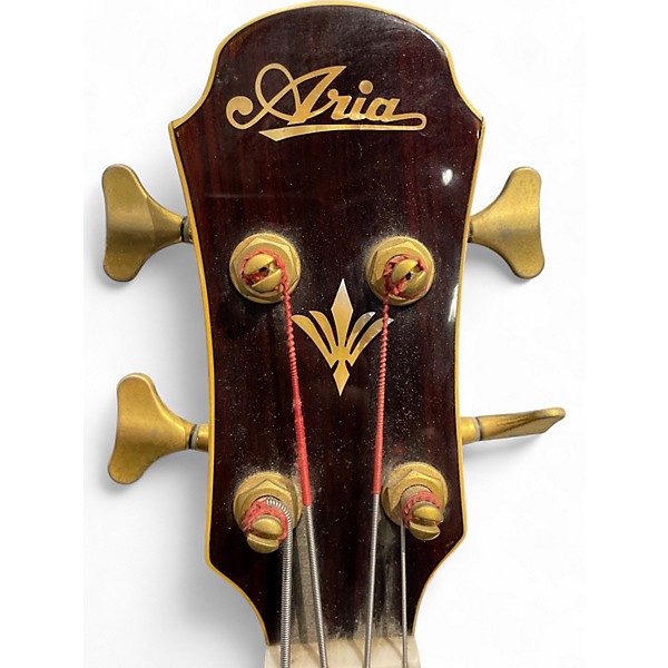 Used Aria FEB-02 Sandburst Acoustic Bass Guitar