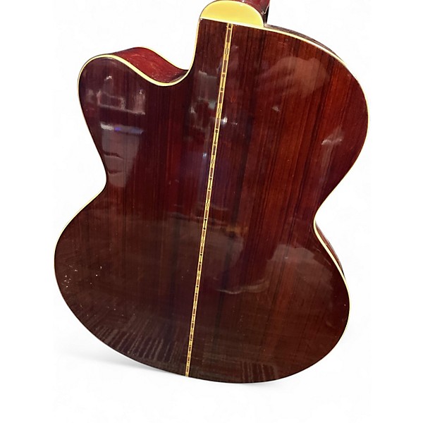 Used Aria FEB-02 Sandburst Acoustic Bass Guitar