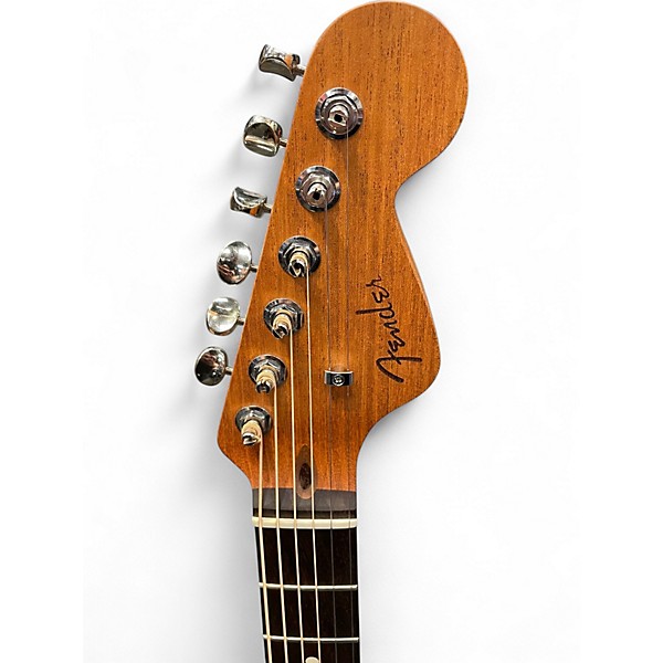 Used Fender Highway Parlor Mahogany Natural Acoustic Electric Guitar