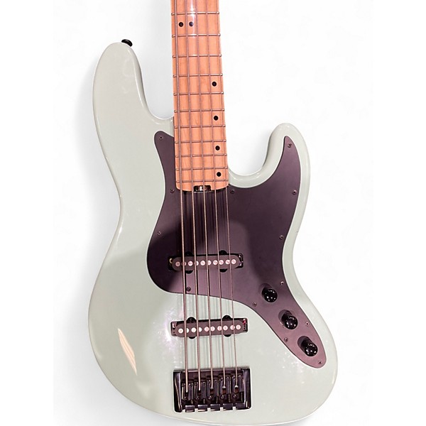 Used Schecter Guitar Research diamond series p-5 Surf Green Electric Bass Guitar