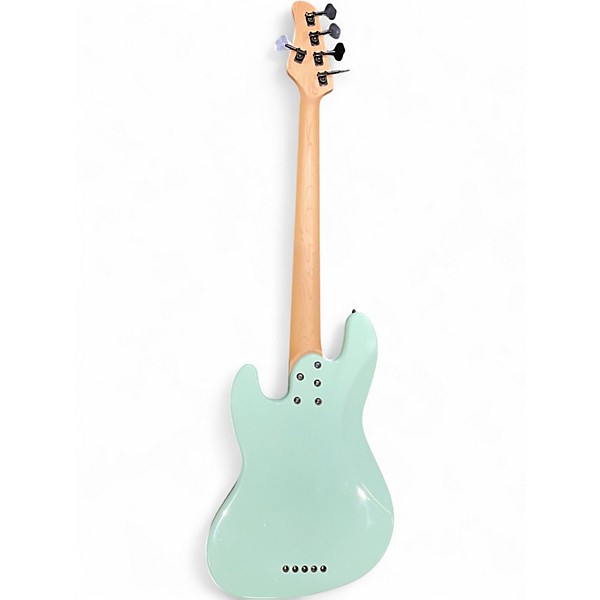 Used Schecter Guitar Research diamond series p-5 Surf Green Electric Bass Guitar