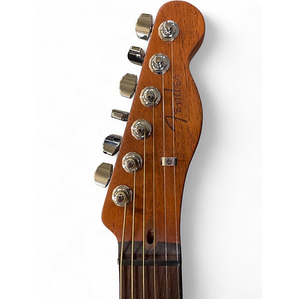 Used Fender Acoustasonic Player Telecaster Black Acoustic Electric Guitar