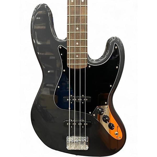 Used Squier Affinity Jazz Bass Charcoal Frost Metallic Electric Bass Guitar